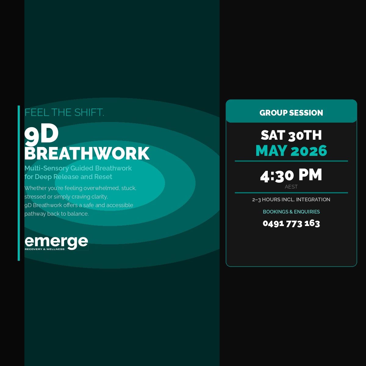 Emerge Recovery & Wellness Facebook ad from May 14, 2026