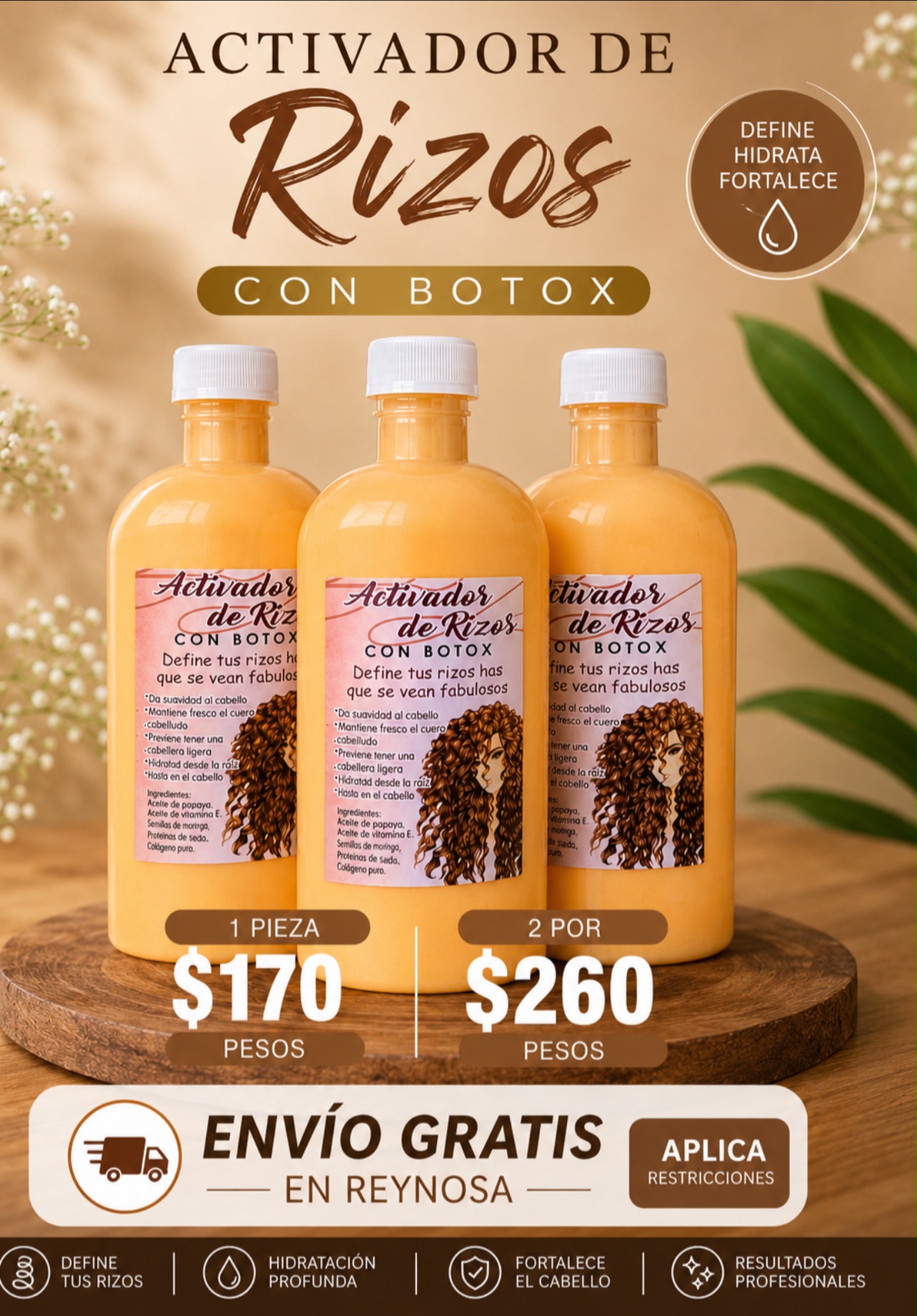 πΊπππππ πππππππππ Facebook ad: PROMOCIΓN! ΒΏQuieres tener los rizos mΓ‘s bonitos?