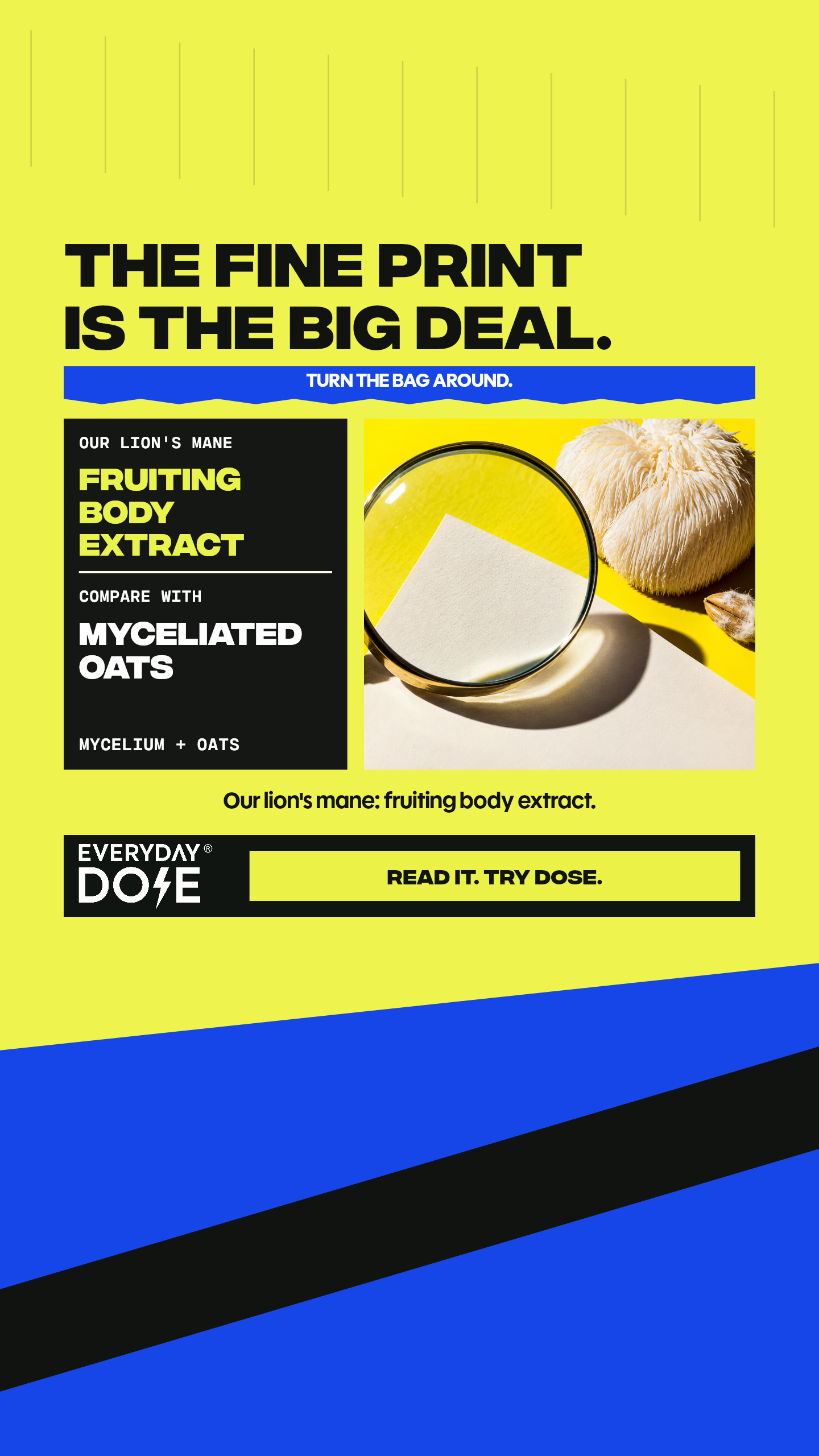 Everyday Dose Facebook ad: Pour Yourself Coffee That Does More