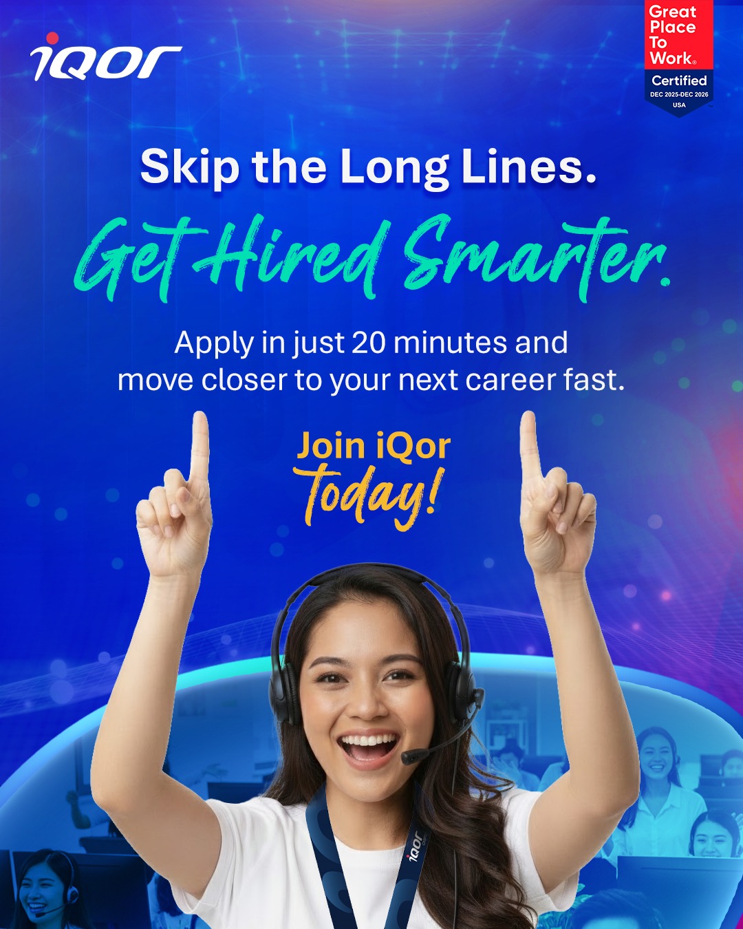 iQor Philippines Facebook ad: Fall in line or go online?