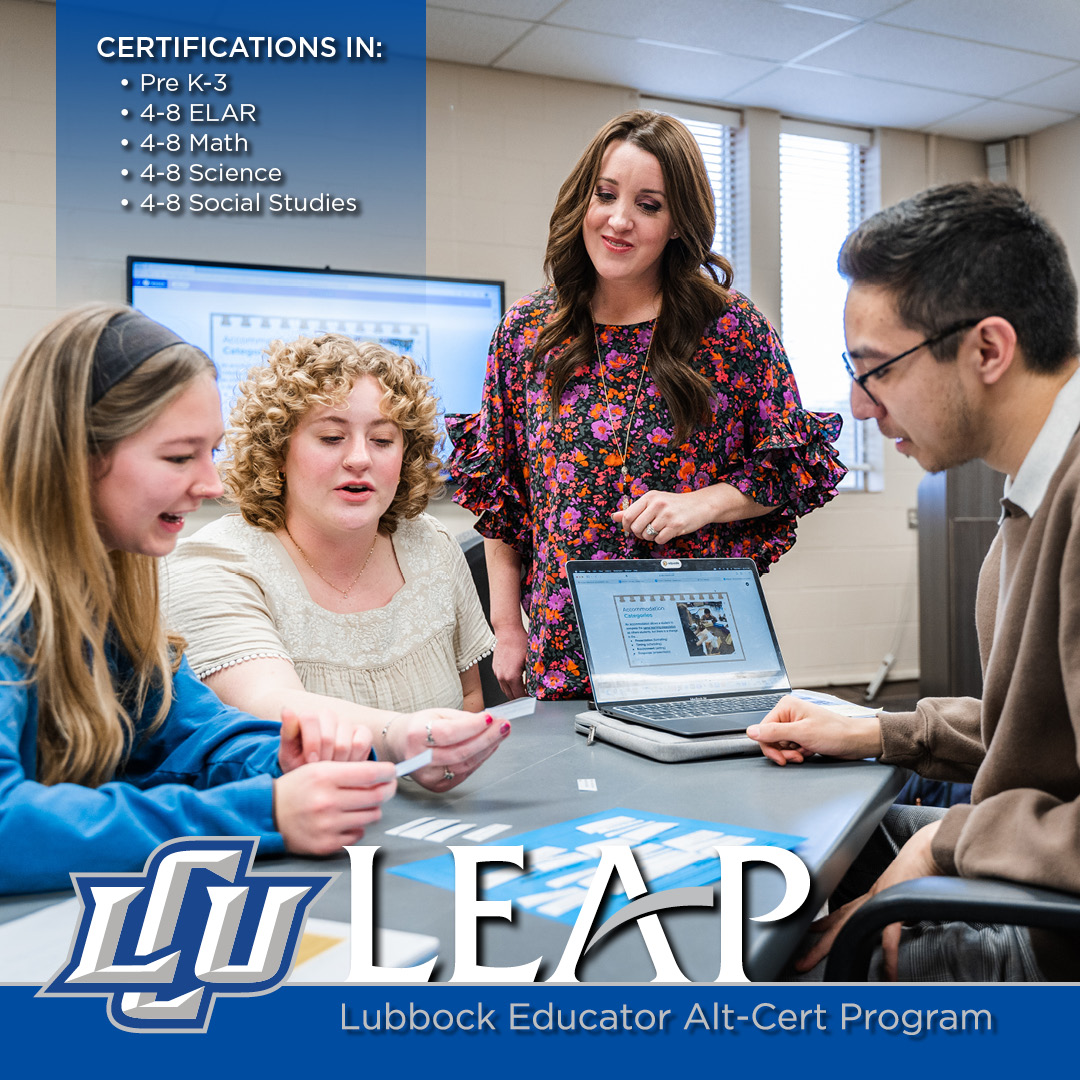 Lubbock Christian University College of Education Facebook ad