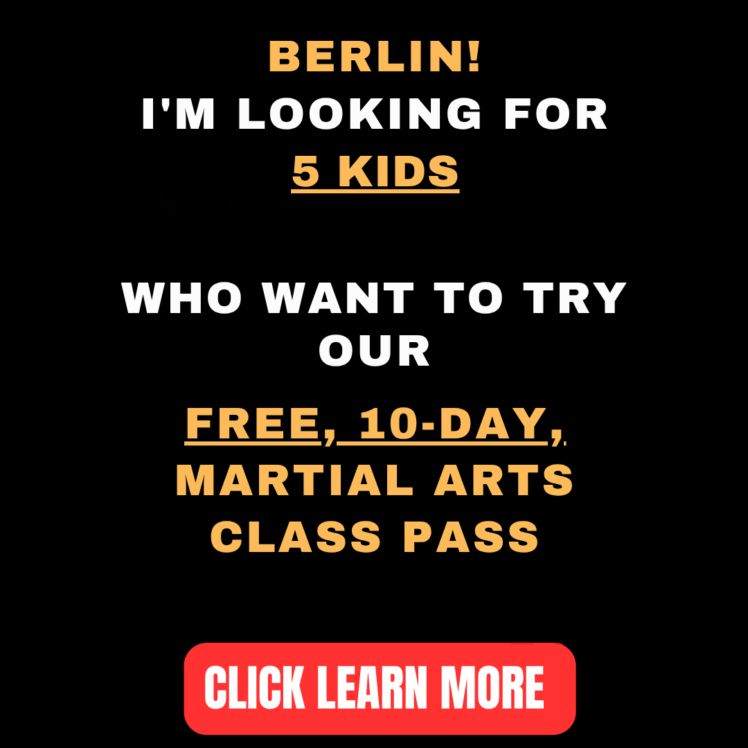 Valentin Karate Berlin Facebook ad: Want a FREE 10-Day, Kids Martial Arts Class Pass?
