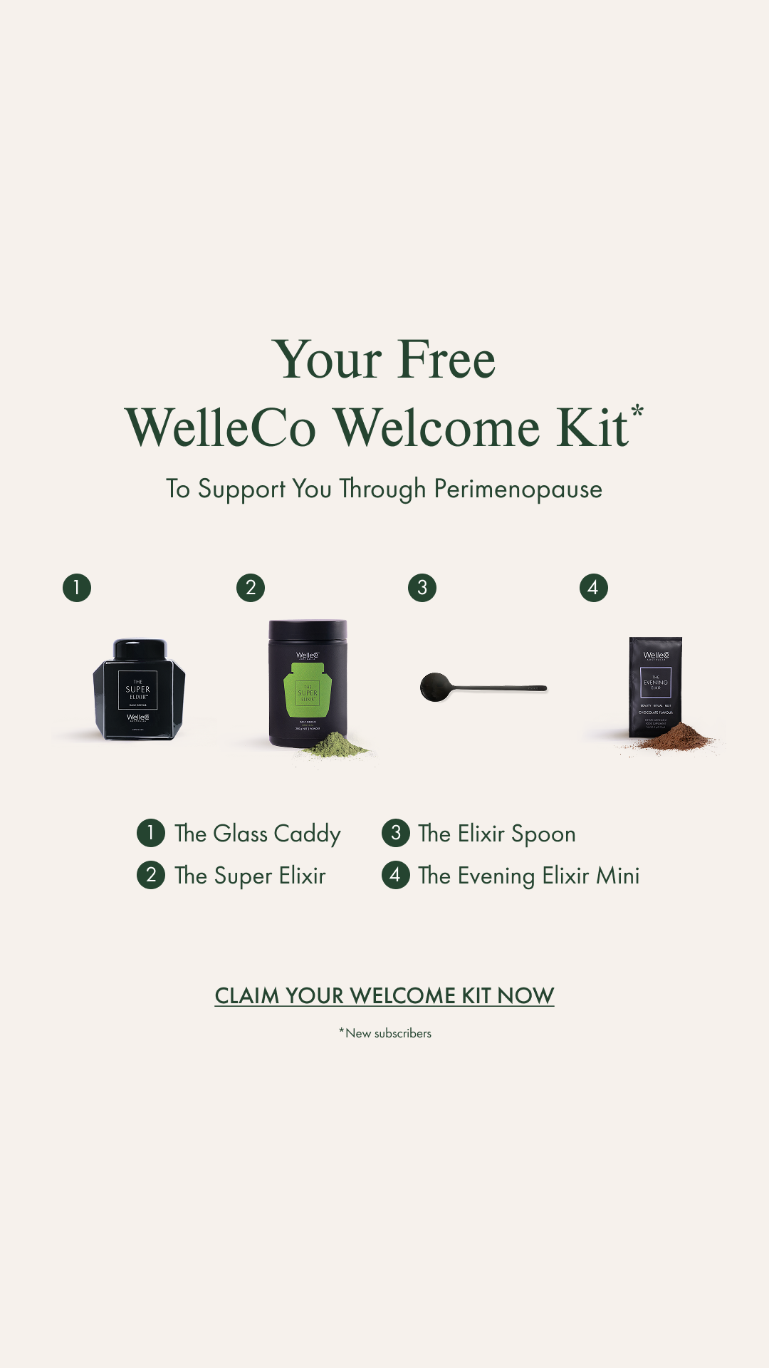 WelleCo Facebook ad