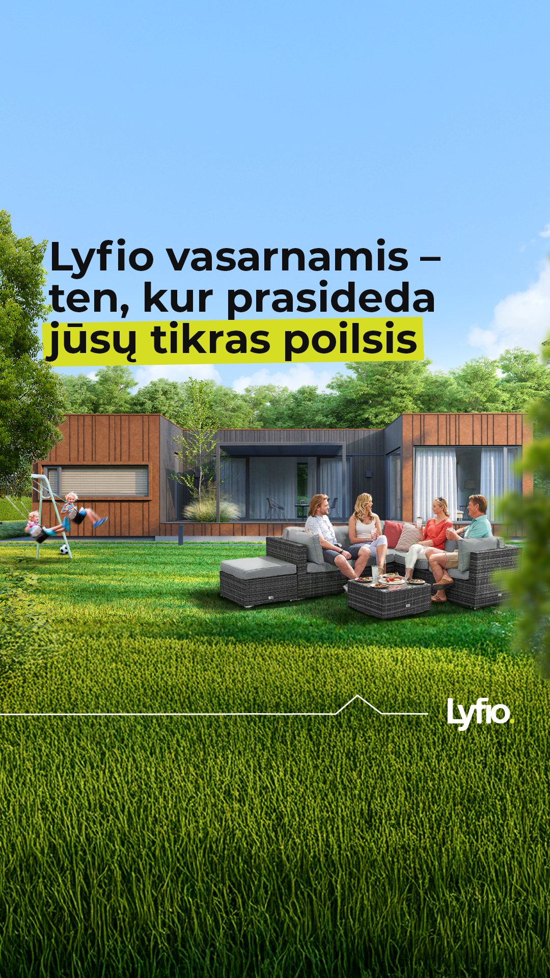 Lyfio Facebook ad: Lyfio vasarnamis: atsipalaidavimas prasideda ten, kur…