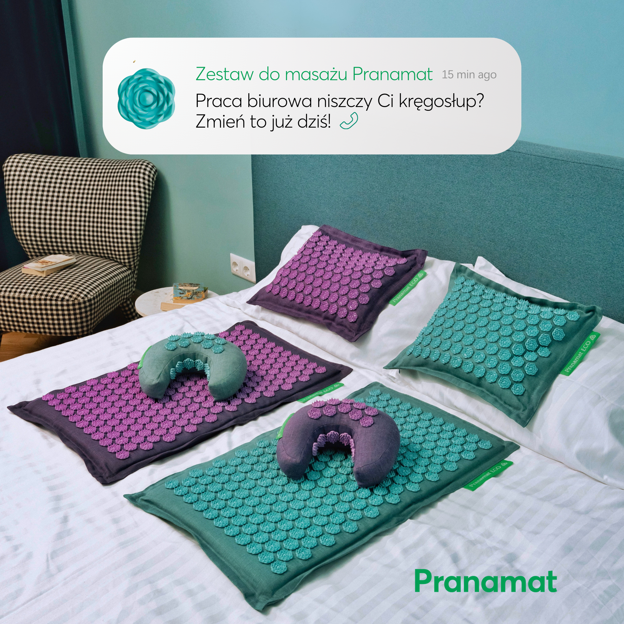 Pranamat Polska Facebook ad: Czerwone plecy? To znak, że regeneracja już trwa.