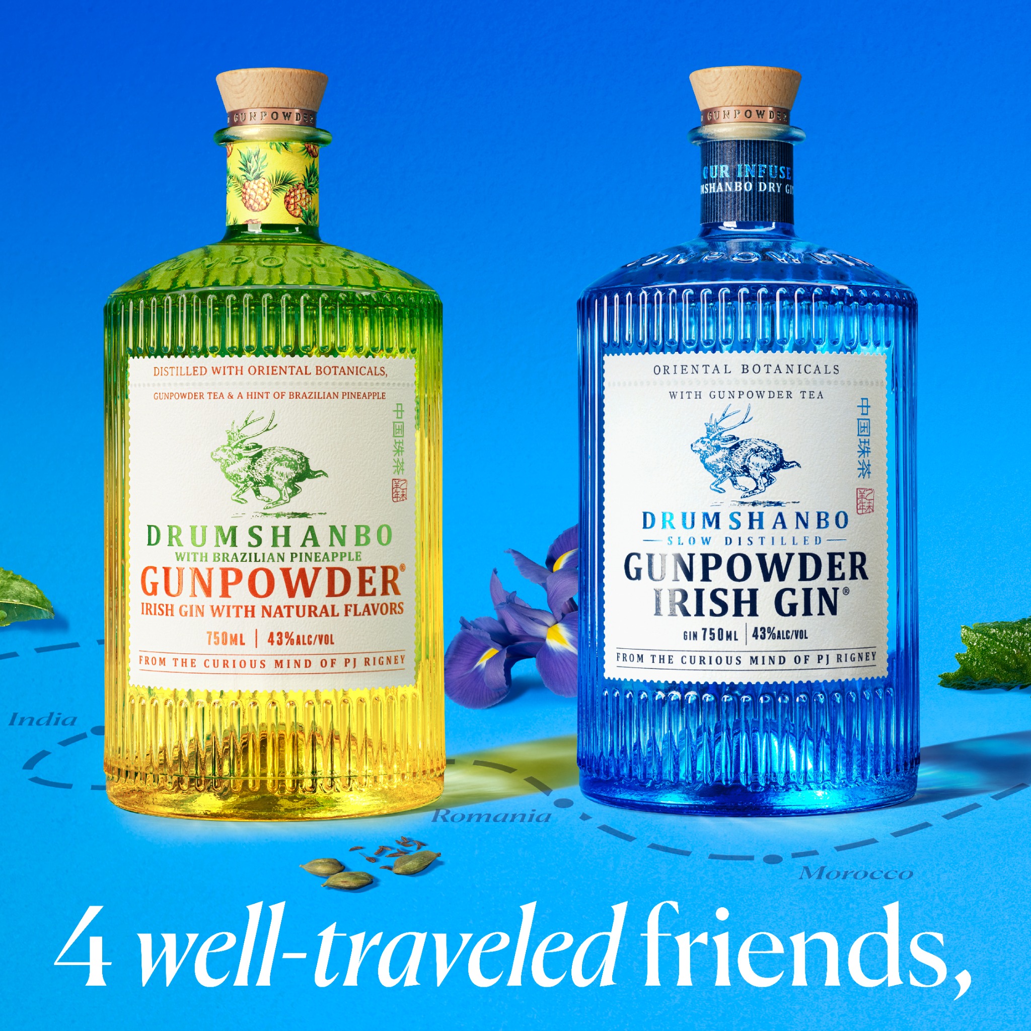 Drumshanbo Gunpowder Irish Gin Facebook ad: Exotic Layers of Fresh Citrus, Oriental Botanicals…
