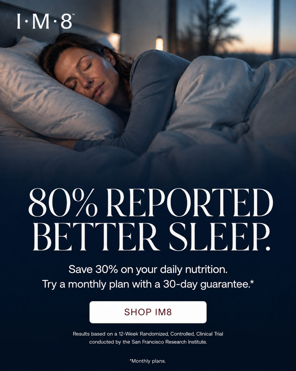 IM8 Health Facebook ad