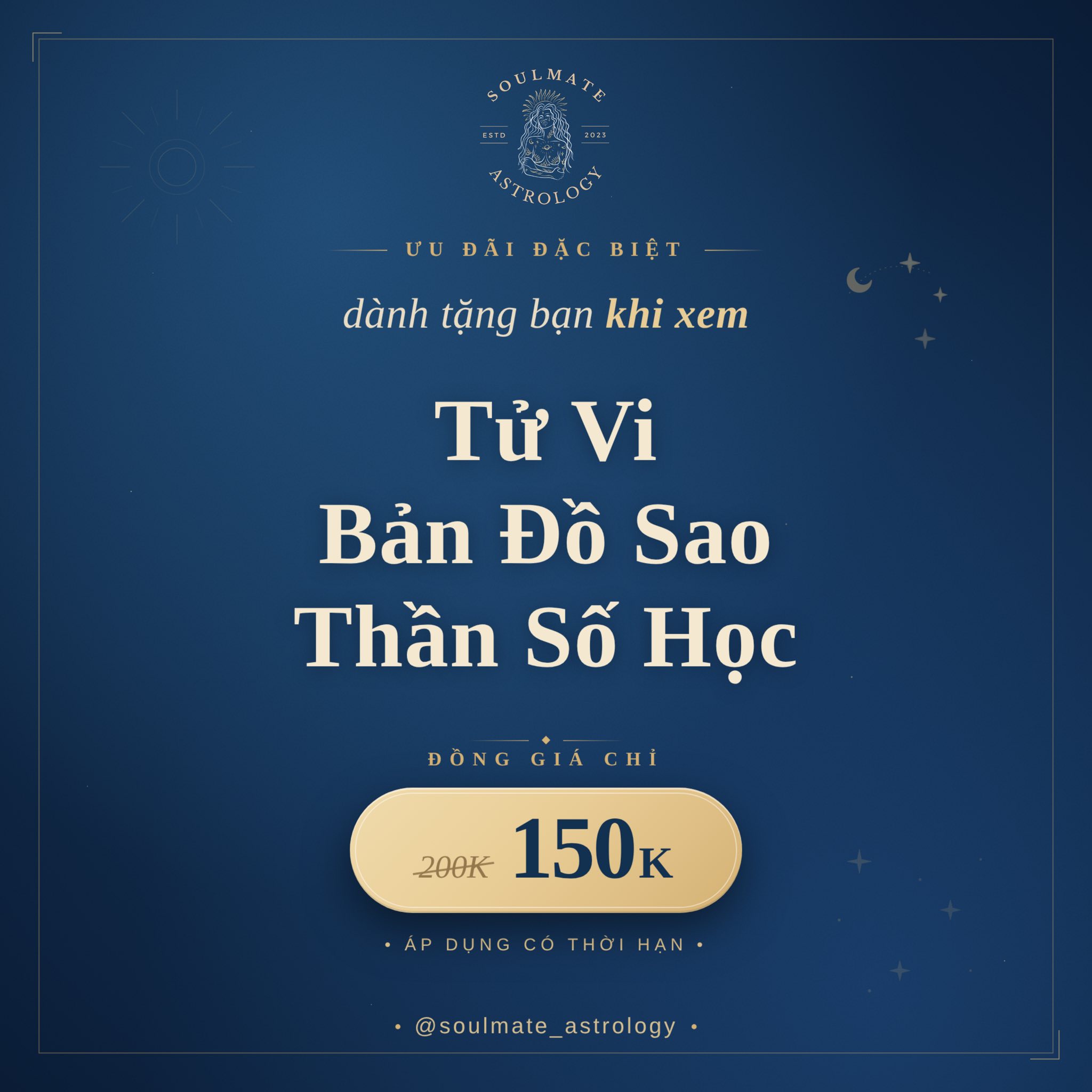 Soulmate Astrology - Xem, luận giải Tử vi, Bản đồ sao, Thần số học Facebook ad