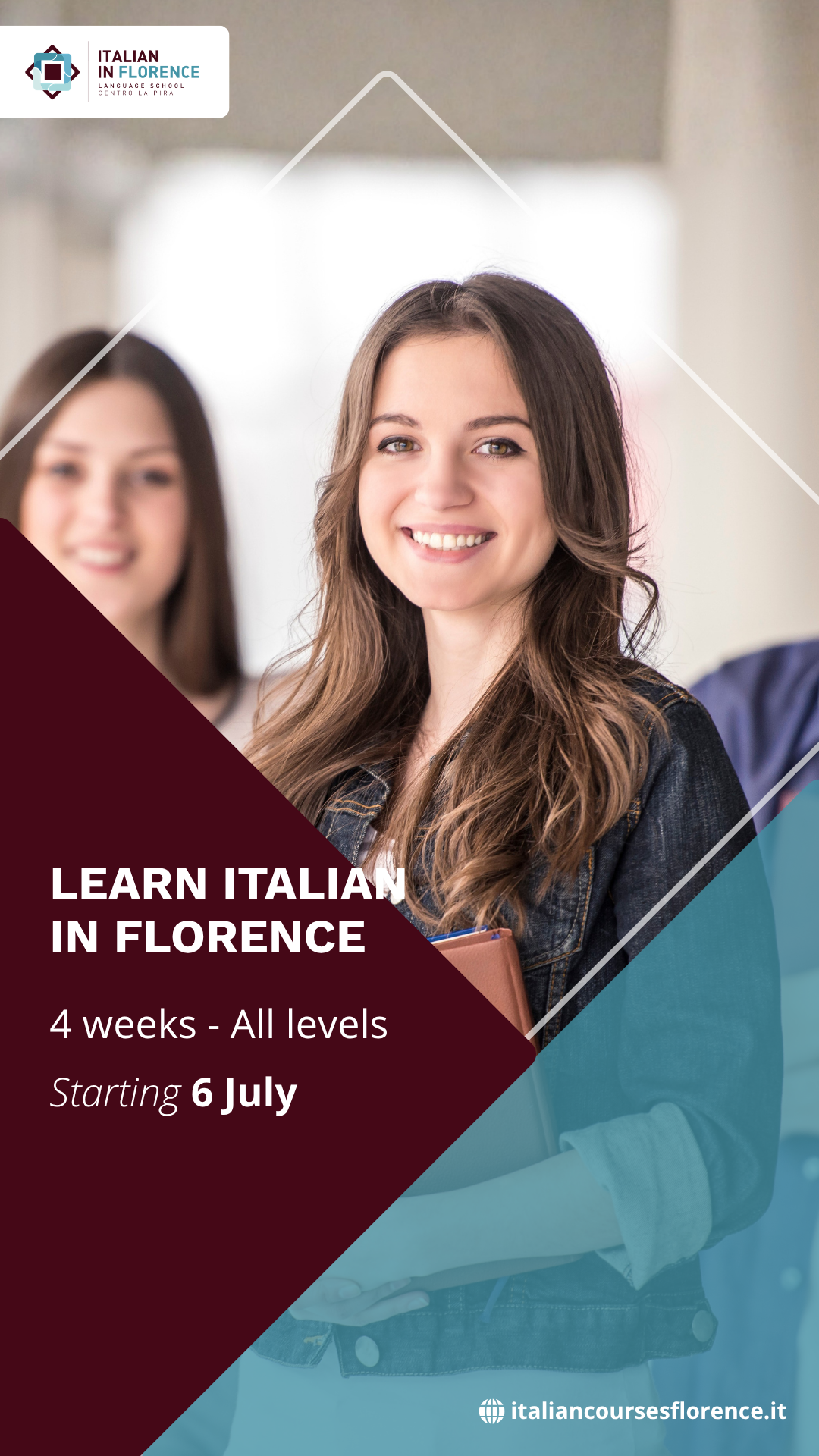 Italian in Florence - Centro La Pira Language School Facebook ad