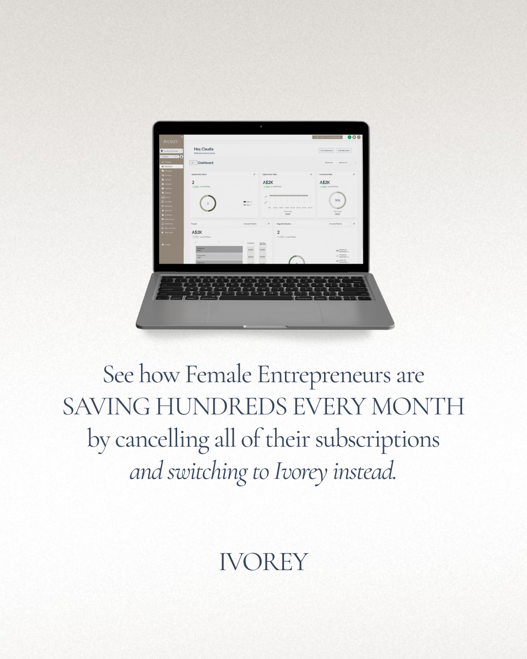 Ivorey Facebook ad