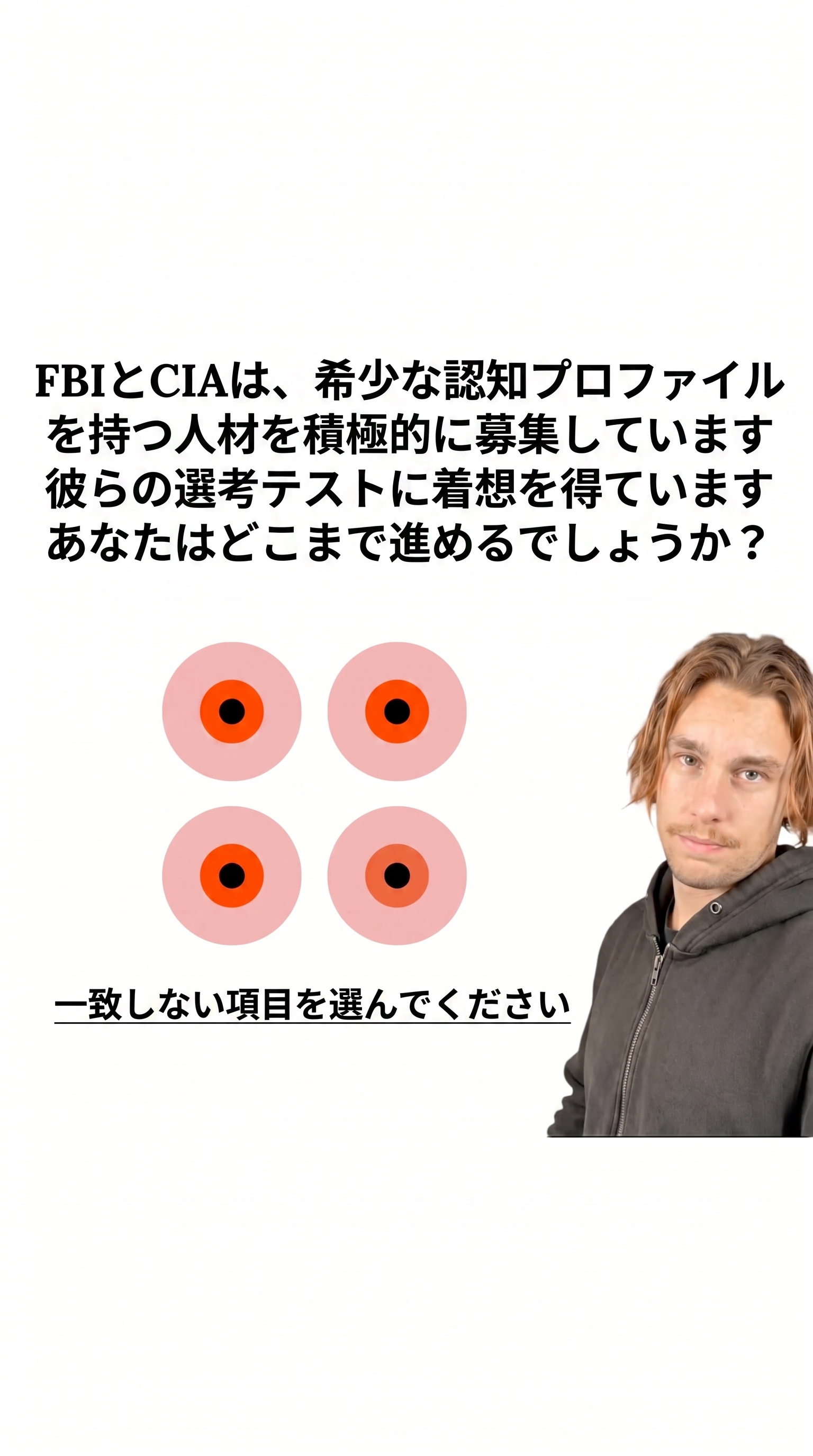 International Brain Test Facebook ad