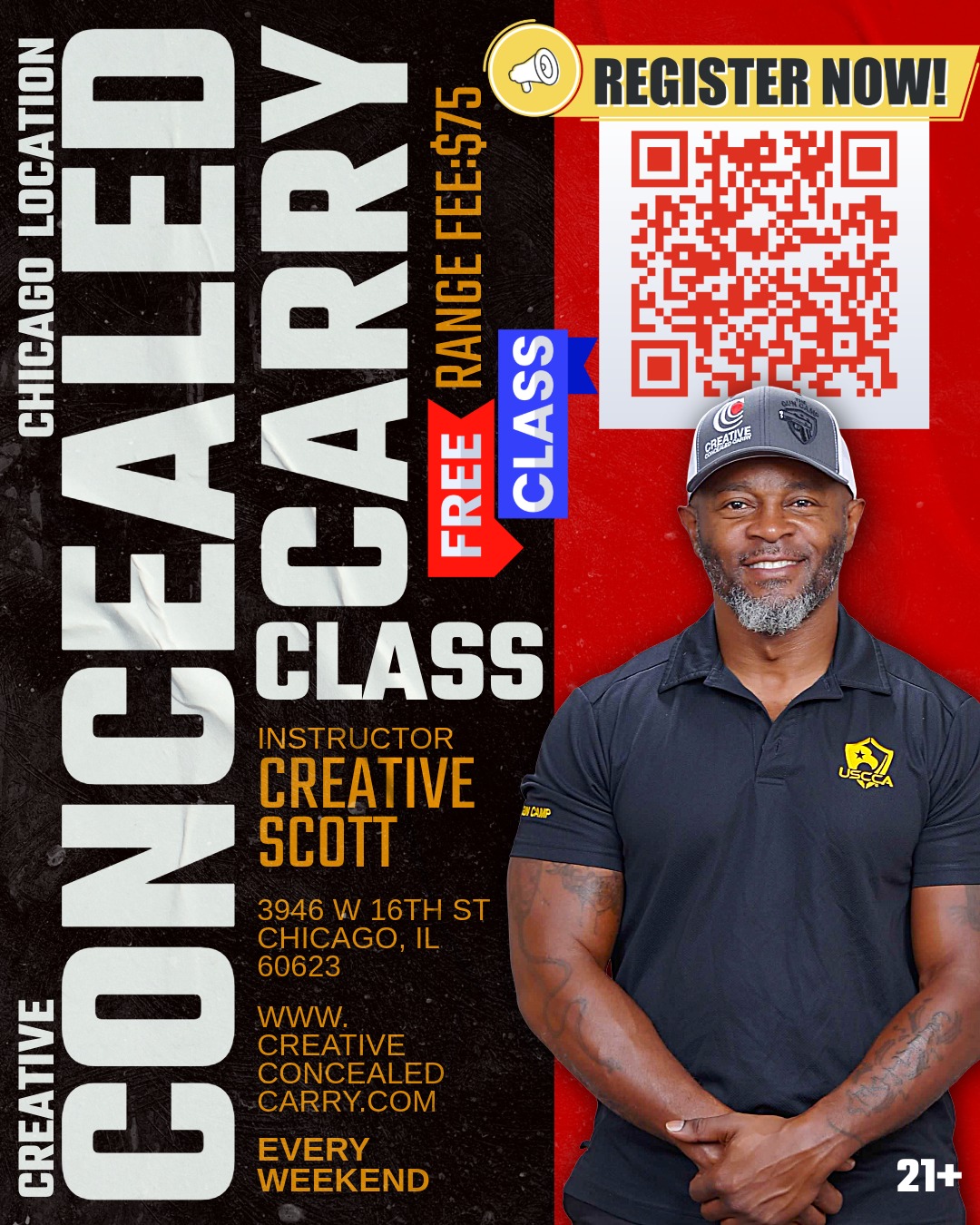 Creative Concealed Carry Facebook ad: Illinois Concealed Carry Class