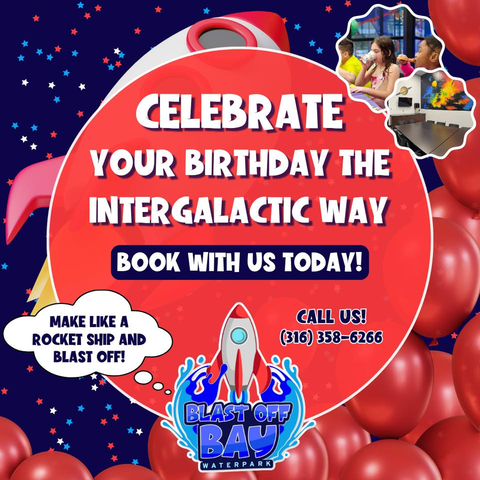 Blast Off Bay Facebook ad: Have a birthday coming up?