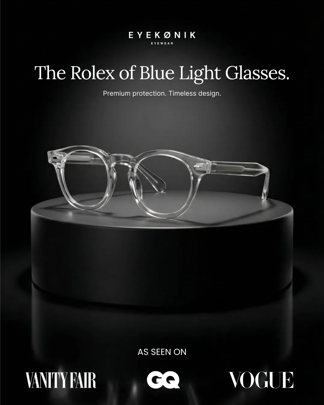 EYEKØNIK EYEWEAR Facebook ad: BUY 1 GET 1 FREE