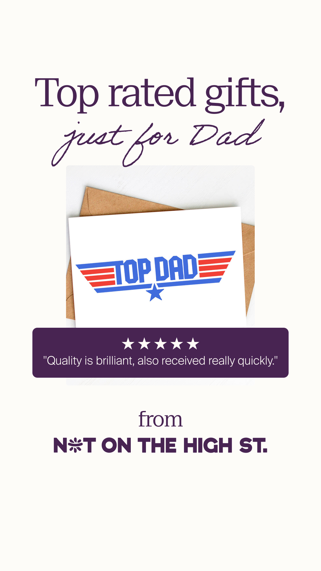 notonthehighstreet Facebook ad
