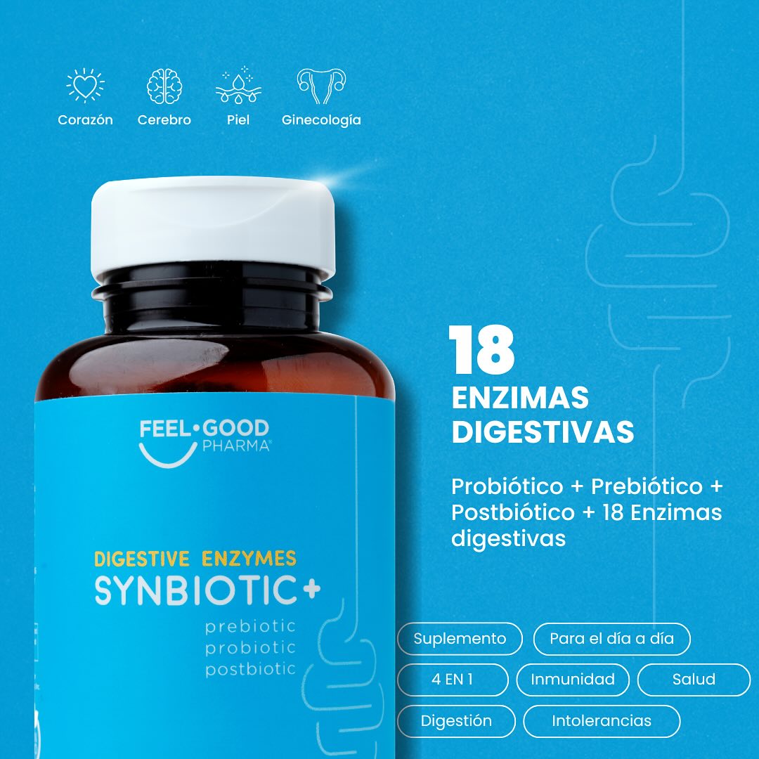 Feel Good Pharma Facebook ad: SYNBIOTIC+ es una formulación versátil con múltiples…