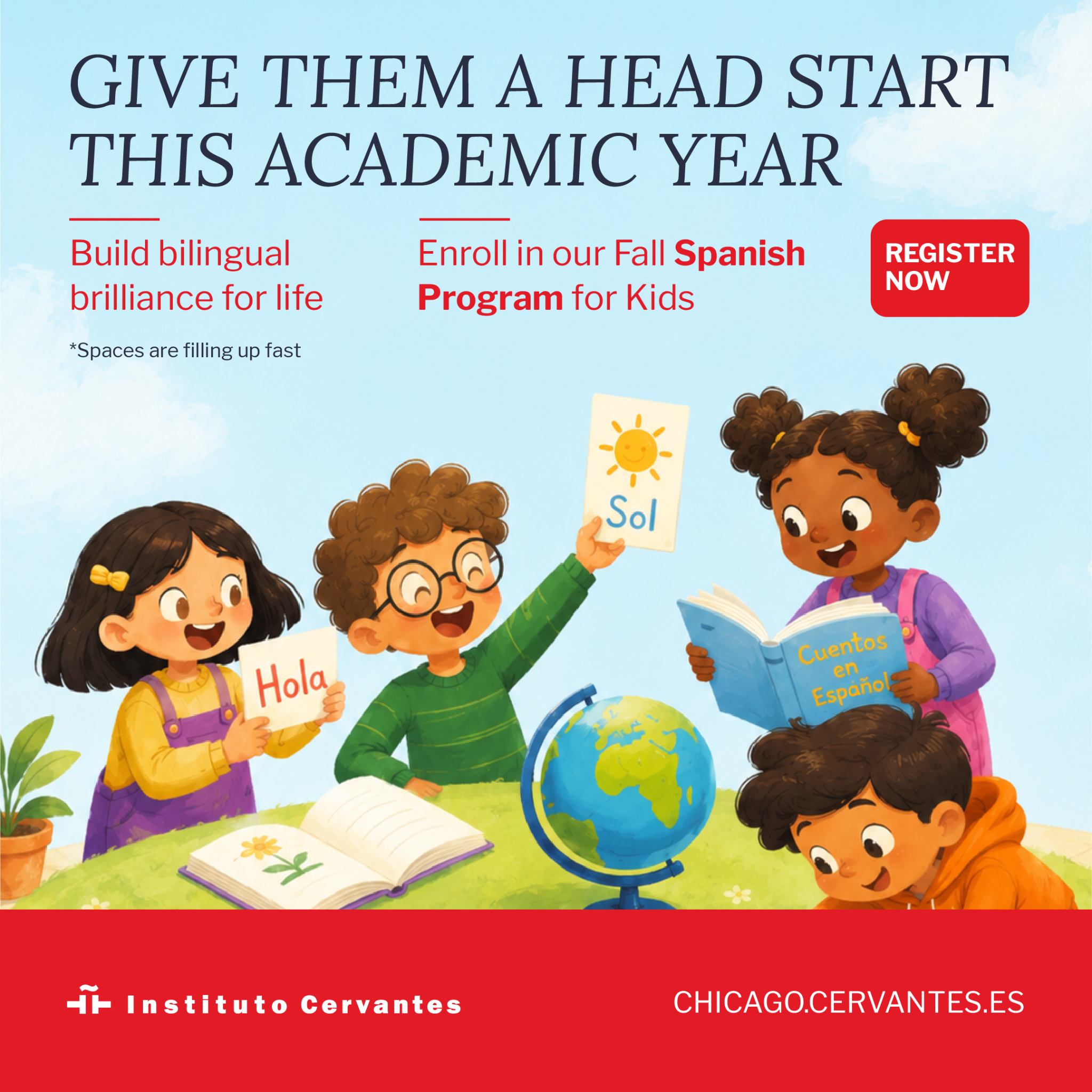 Instituto Cervantes Chicago Facebook ad from Jul 27, 2026