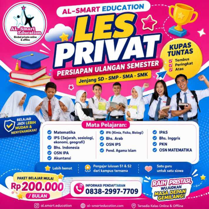 Les Privat Al Smart Education Facebook ad: Mengobrol di Messenger