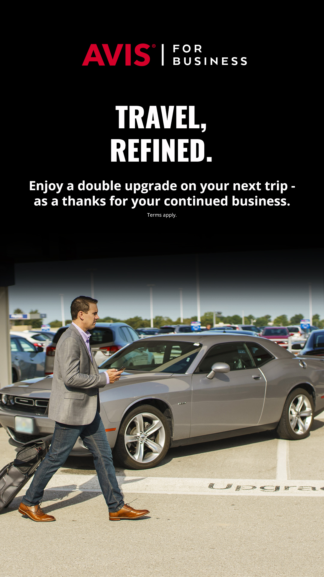 Avis Car Rental Facebook ad from Jul 1, 2026