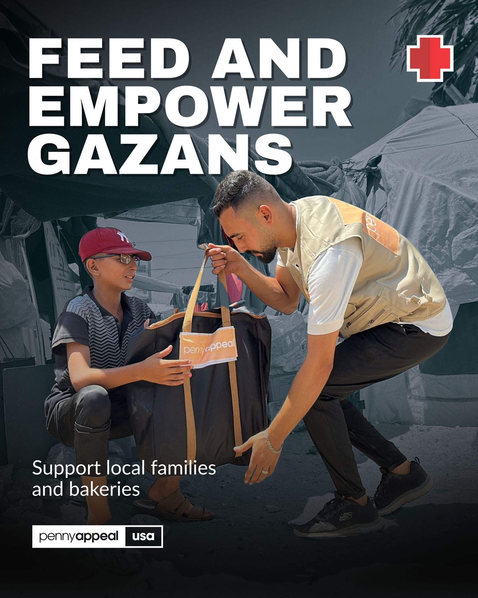 Penny Appeal USA Facebook ad: Feed a Family in Gaza Today