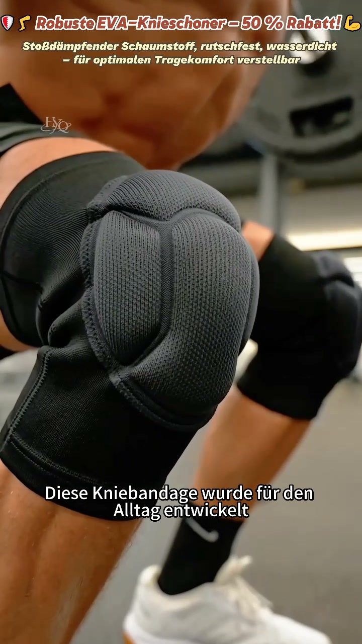 Helherting Facebook ad: Weiche Schaumstoff‑Knieschützer mit optimaler Stoßdämpfung