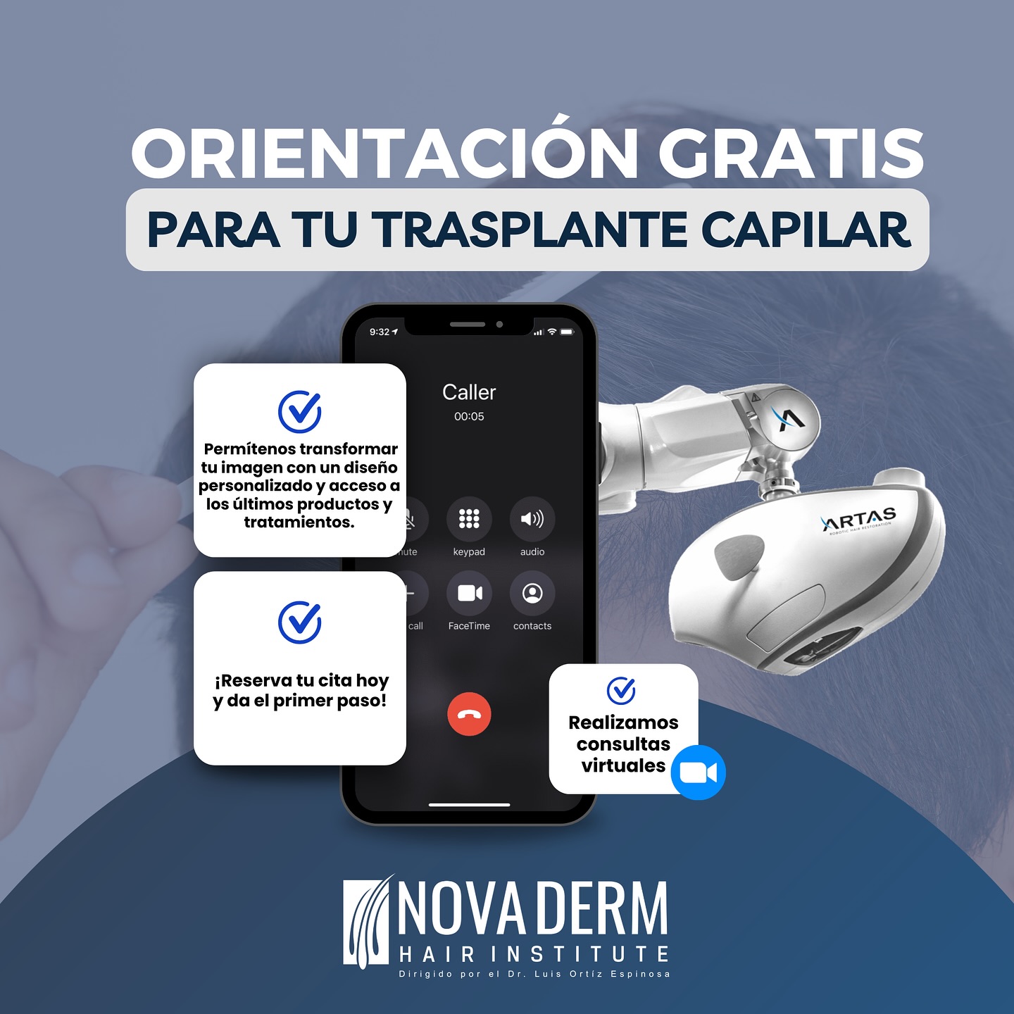Nova Derm Hair Institute Facebook ad