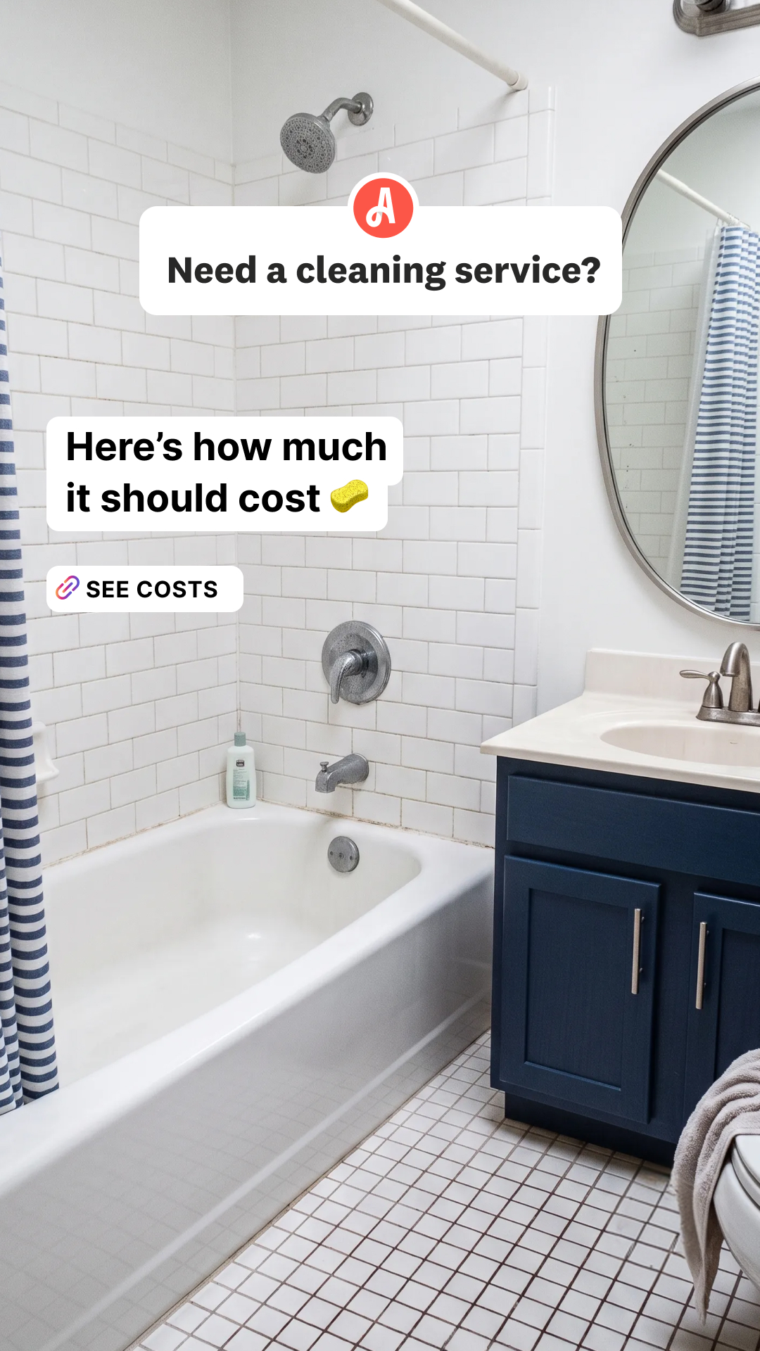Angi Facebook ad: Home Cleaner Costs Near You