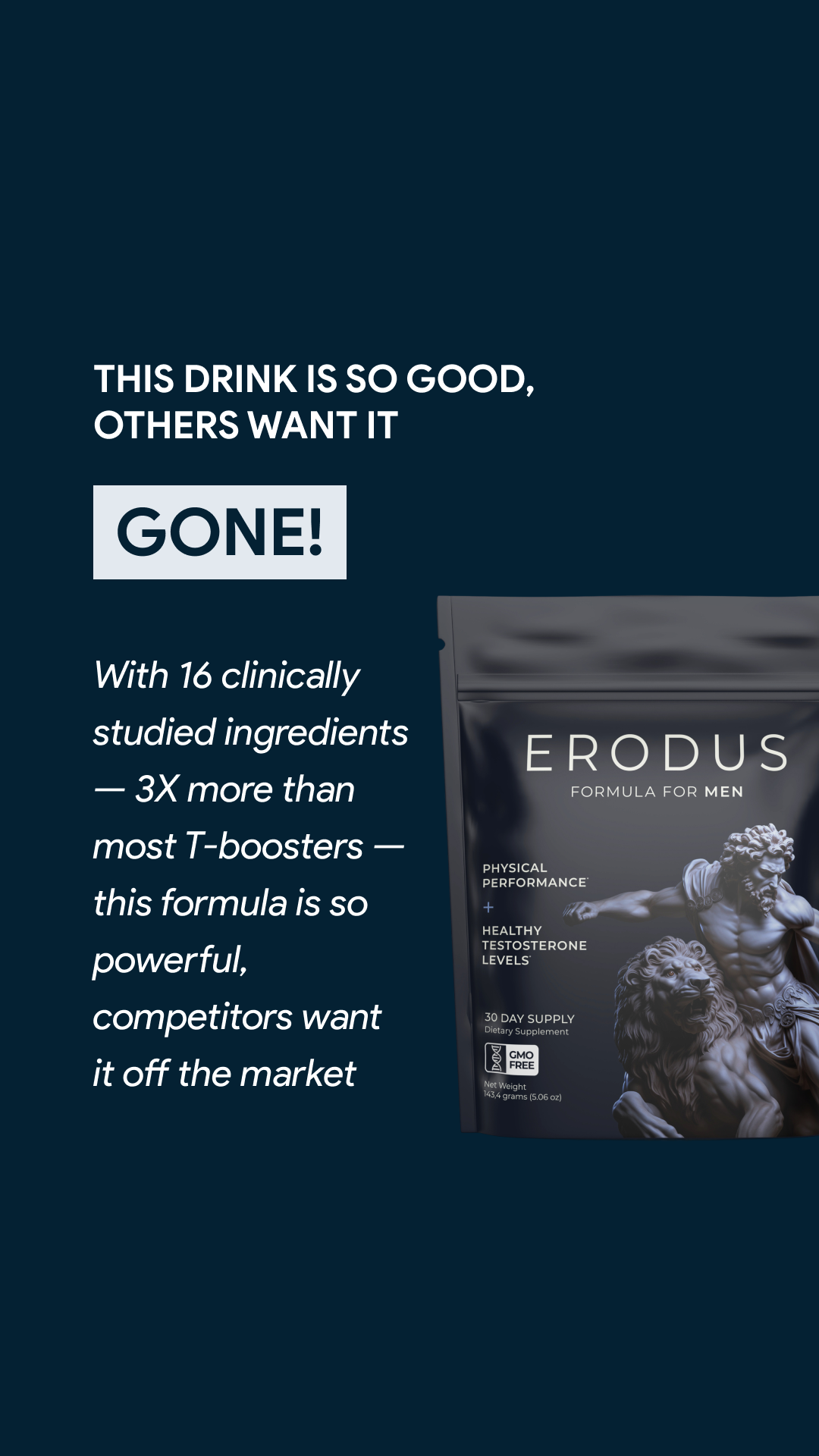 Erodus Formula For Men Facebook ad