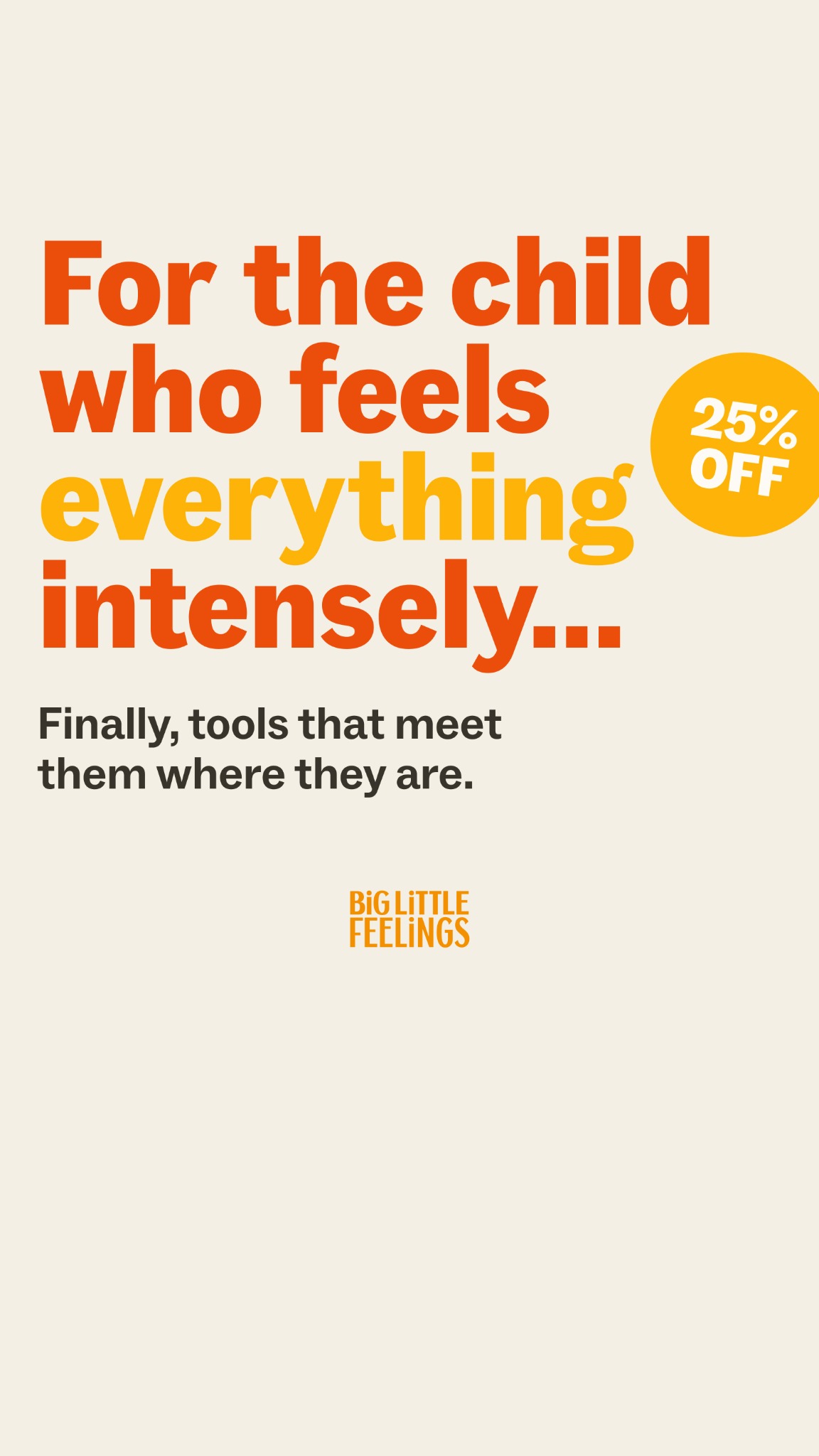 Big Little Feelings Facebook ad