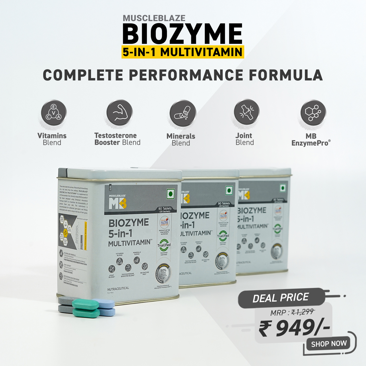 MuscleBlaze Facebook ad
