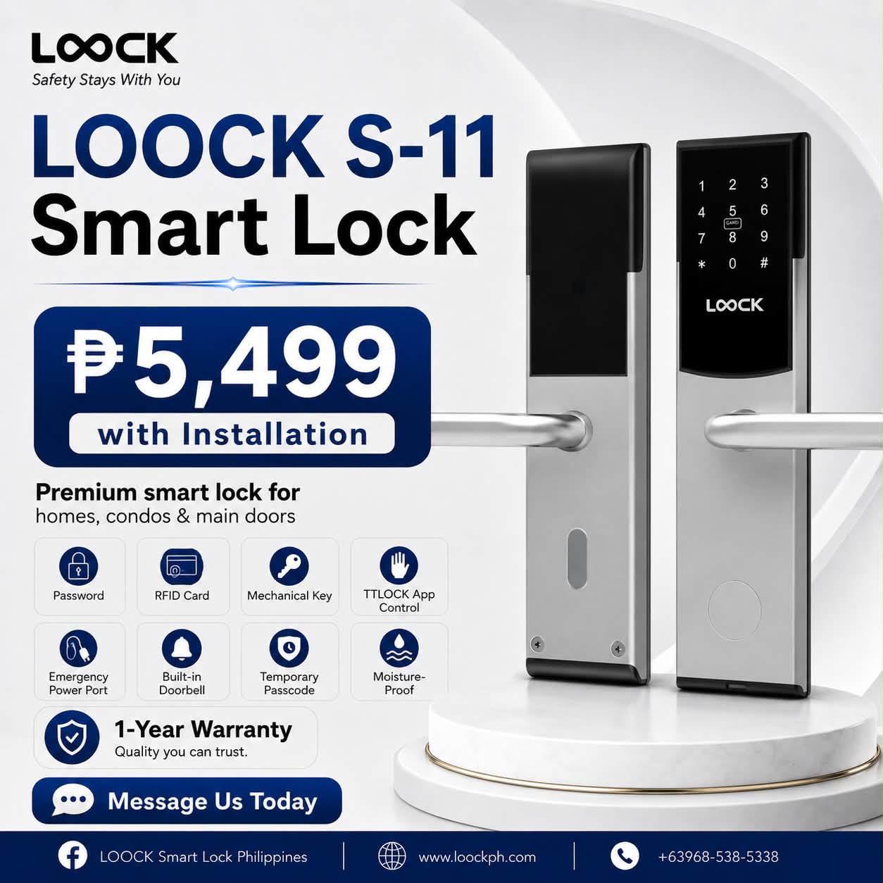 LOOCK Smart Lock Philippines Facebook ad: SMART HOME SECURITY PROMO