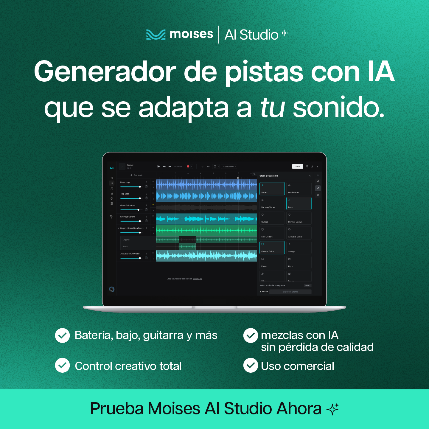 Moises.ai Facebook ad