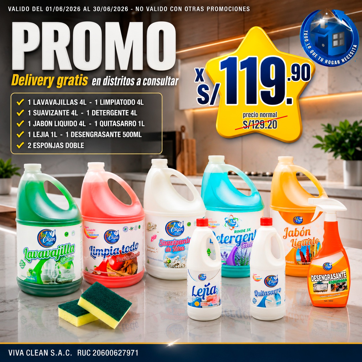 Sol Clean Perú Facebook ad: Chatea con nosotros