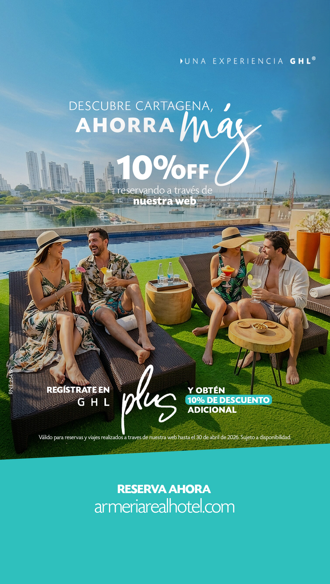 GHL Collection Armería Real Hotel Facebook ad from Mar 27, 2026