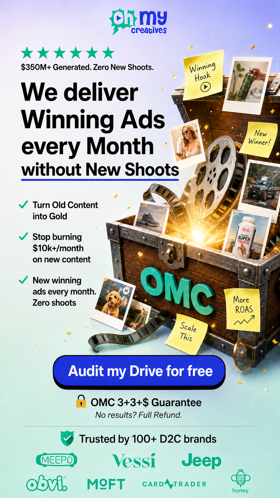 Damy Mocellin Facebook ad: Scale Ads without New Shoots