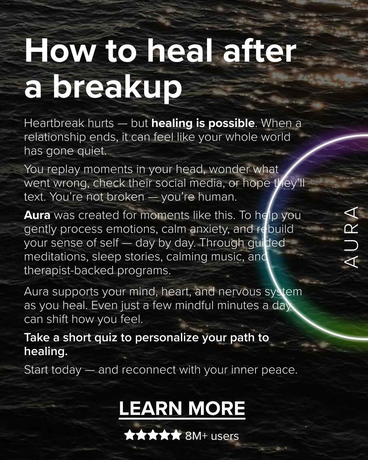 Aura: Find peace every day Facebook ad