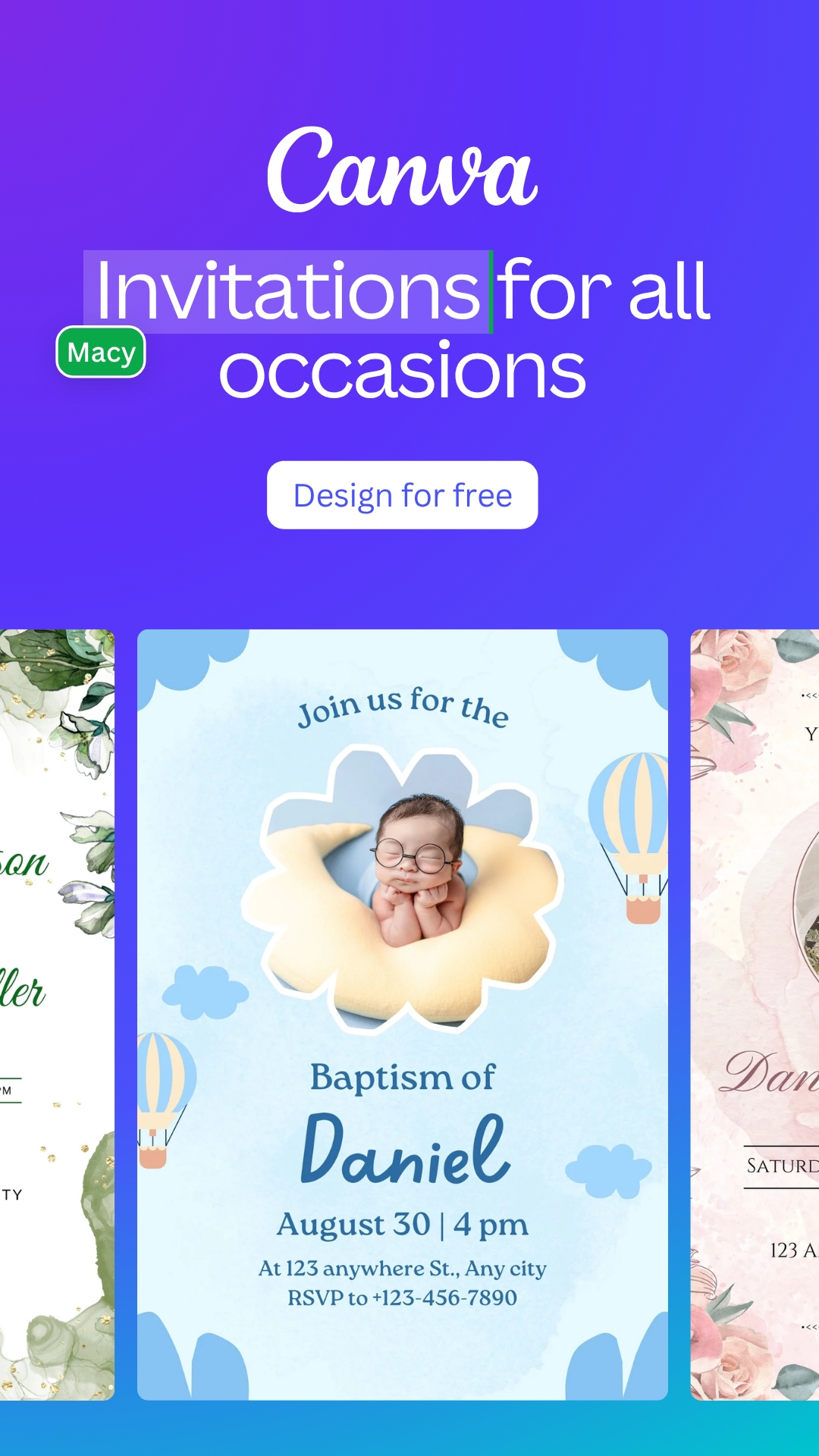 Canva Facebook ad