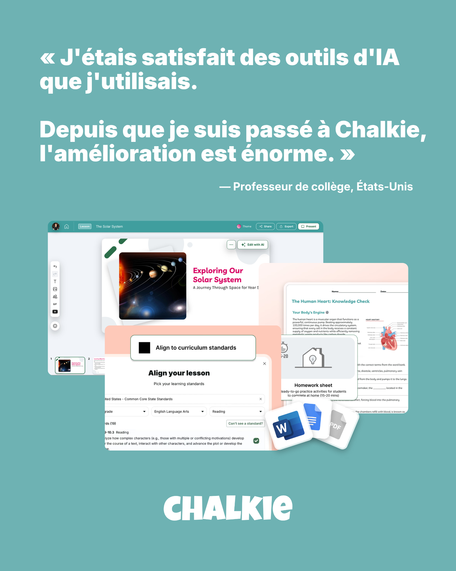 Chalkie AI Facebook ad