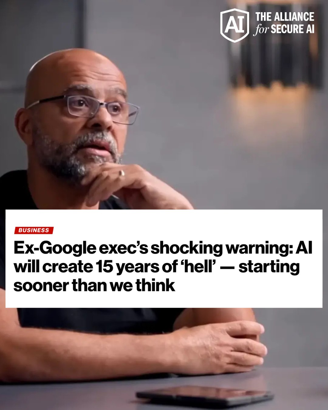 The Alliance for Secure AI Facebook ad