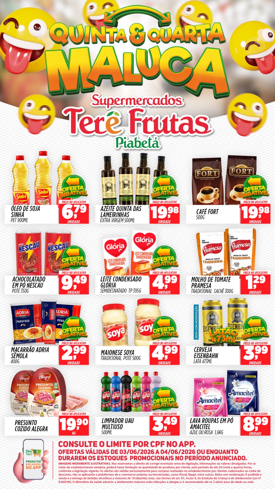 Super Terê Frutas Piabetá Facebook ad