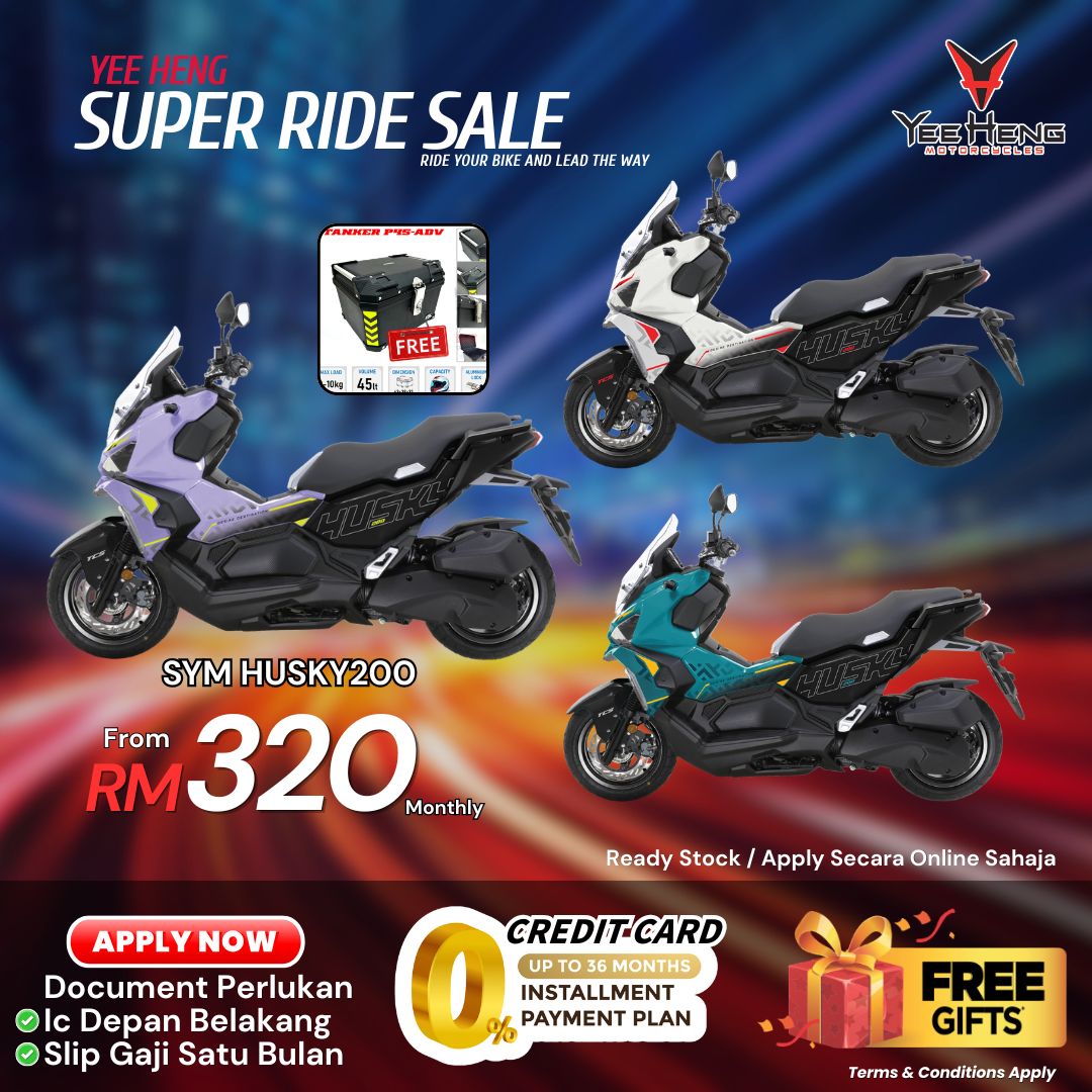 Yee Heng Motor - Seri Kembangan Facebook ad: SYM HUSKY 200, BANDAR DIKUASAI, DESTINASI DITEROKAI.