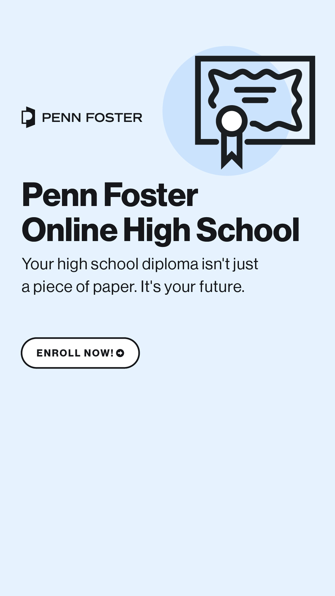 Penn Foster Facebook ad