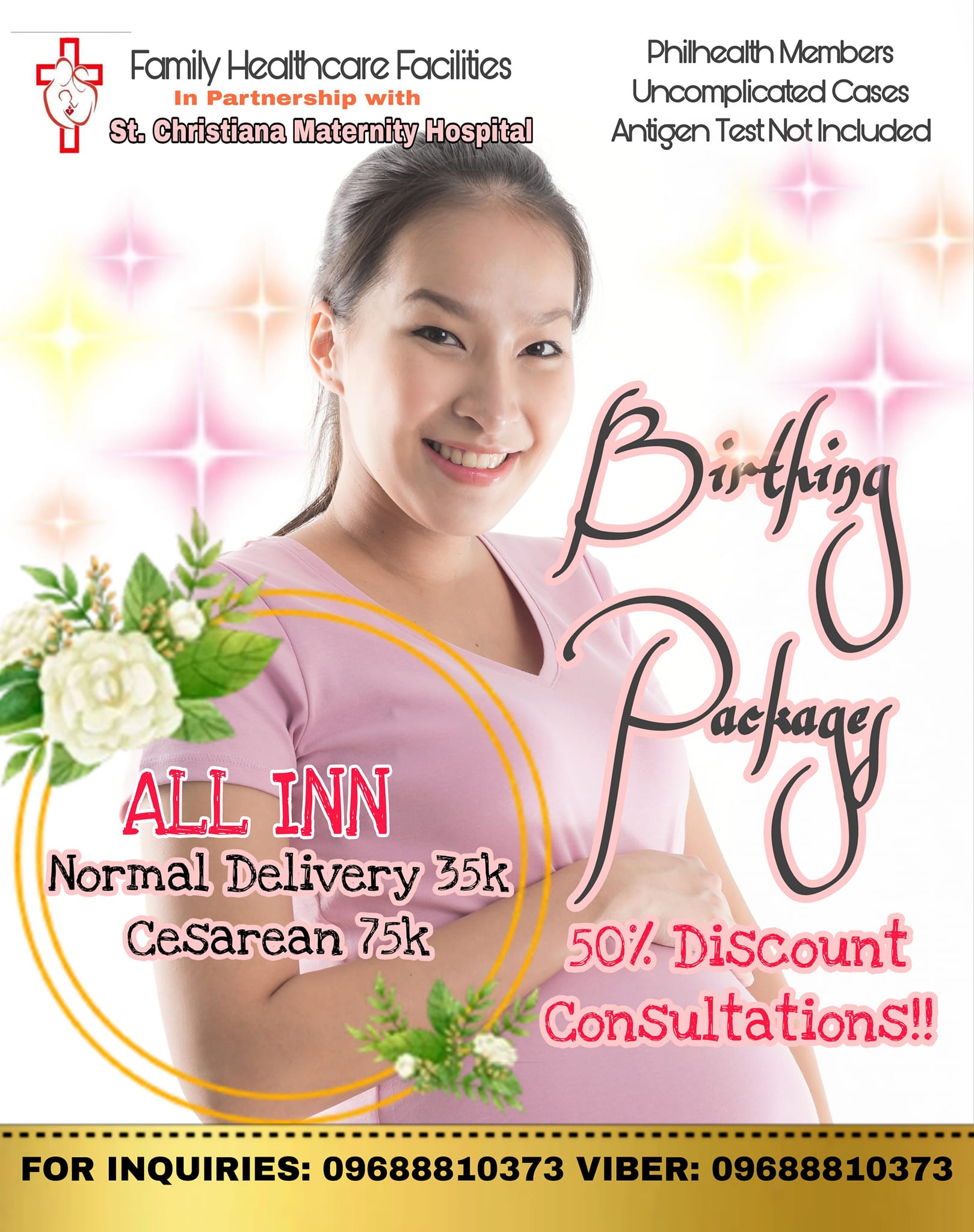 Family HealthCare Hospital Facebook ad: Safe and affordable Birthin Packages 50% DISCOUNT ON…