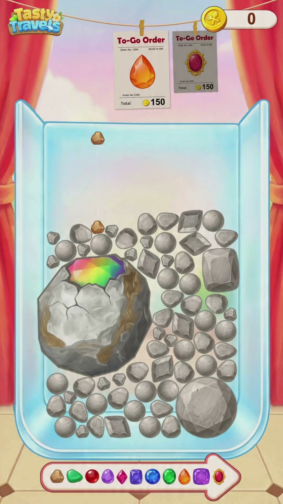Tasty Travels: Merge Game Facebook ad: Download now to relax!