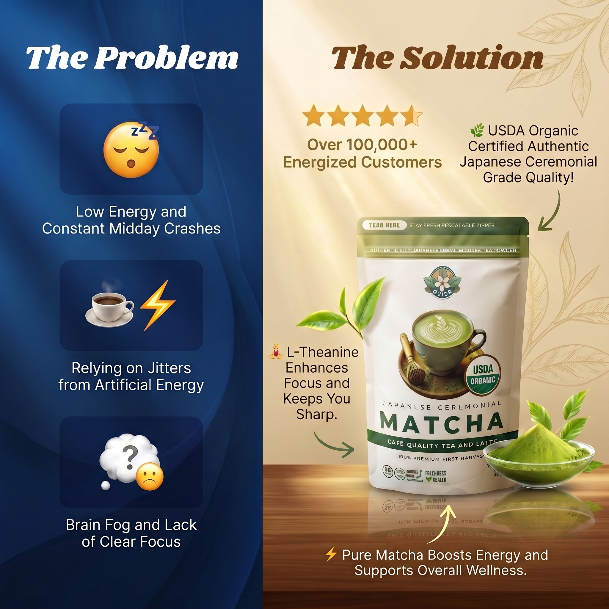 Ovida Organics Facebook ad