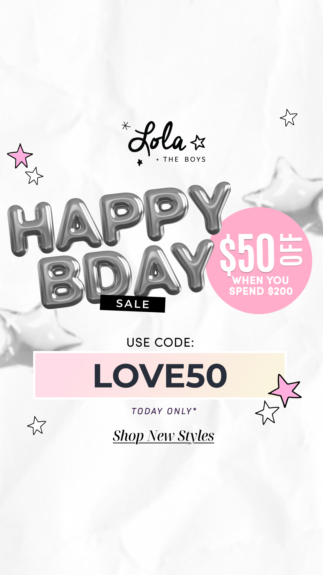 Lola + The Boys Facebook ad