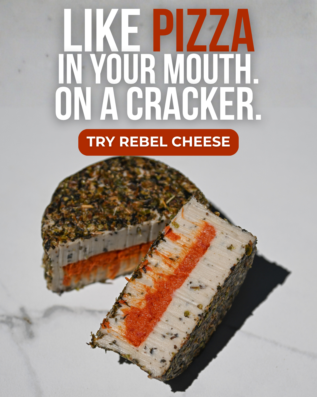 Rebel Cheese Facebook ad
