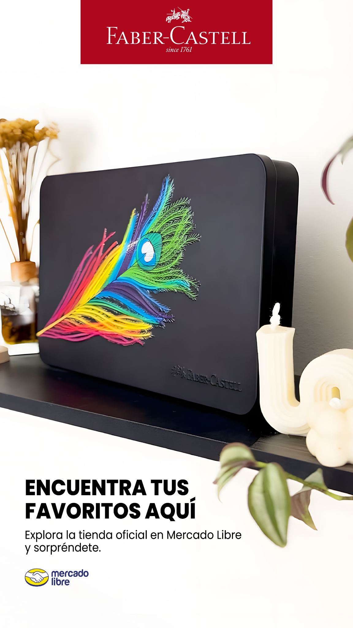Faber-Castell Facebook ad: ¡Inspírate con Faber-Castell en Mercado Libre!