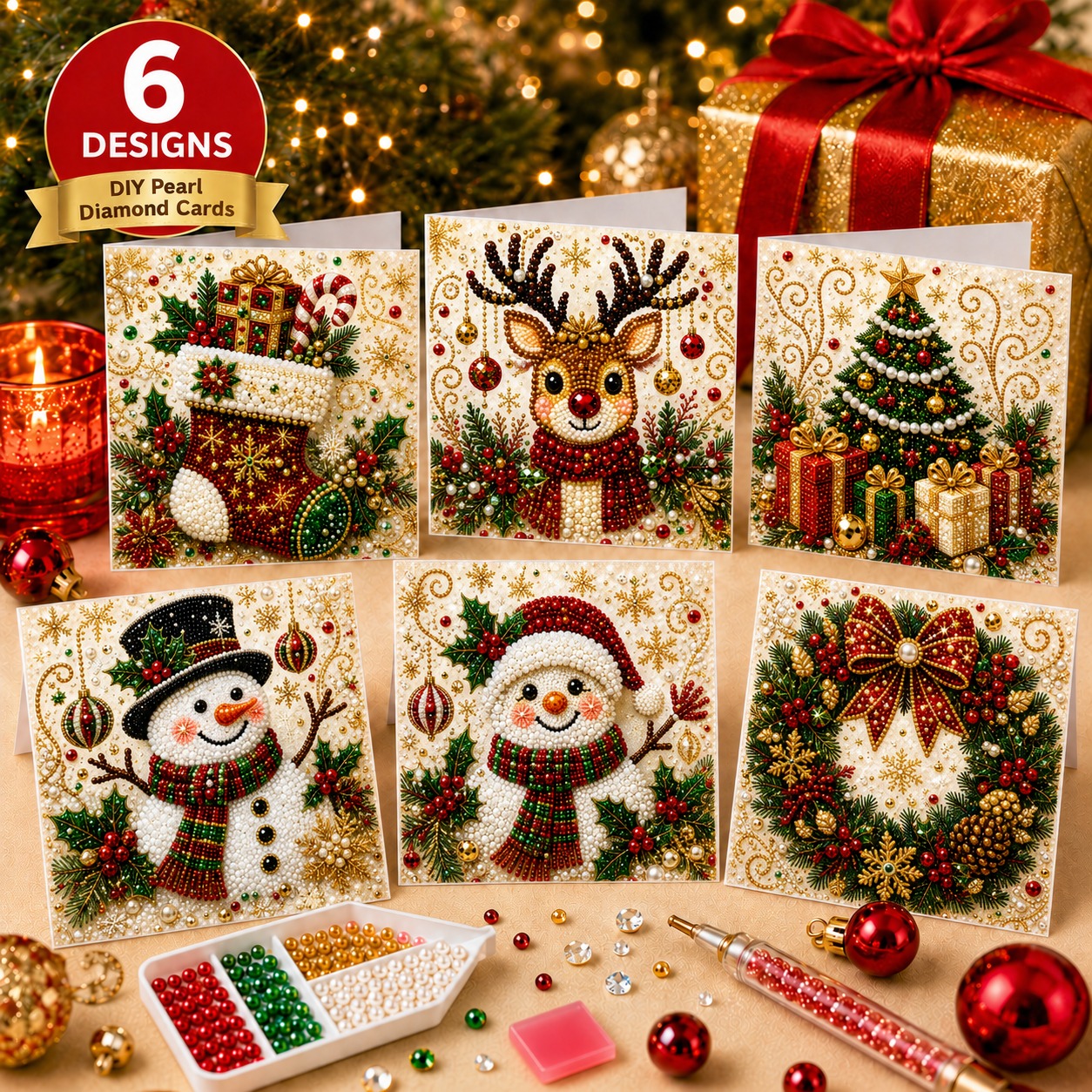 Ecoolbuy Facebook ad: Make Your Own Sparkling Christmas Cards
