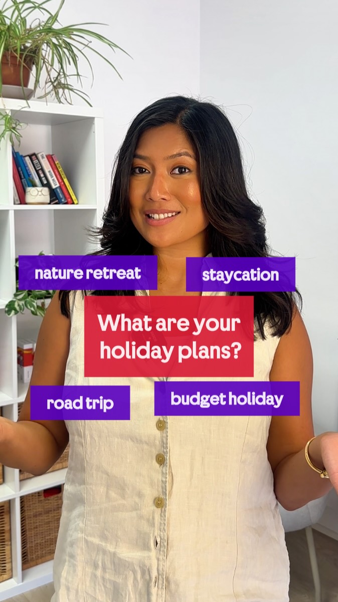 Take IELTS Official Facebook ad: One possible IELTS Speaking topic is holidays/vacations.